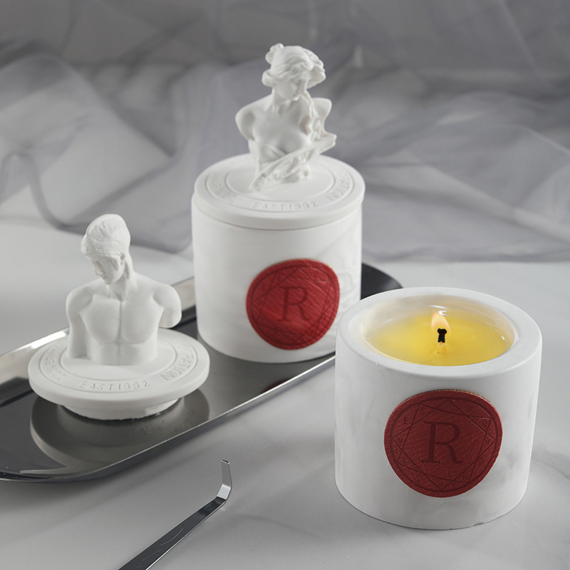 Nordic Essential oil scented Tea Light Home Decoration Birthday Statue Candle Romantic Wedding Home Decoration Candle Cup