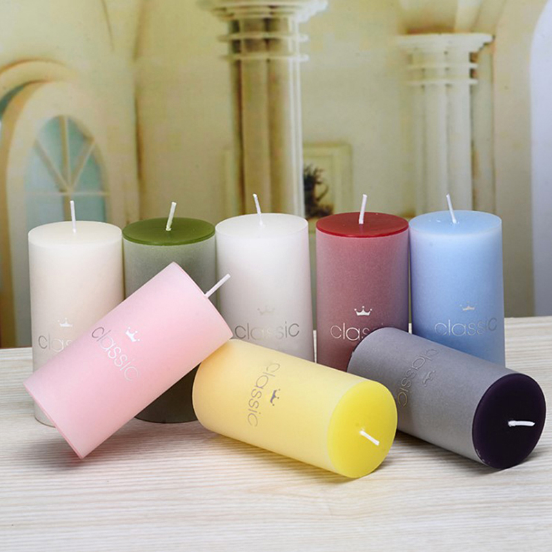 1Pc 3.8*5cm/5*5 cm /5*7.5cm Wedding Column Wax Fragrant Candle Decorative Scented Candles Craft Candle Gifts