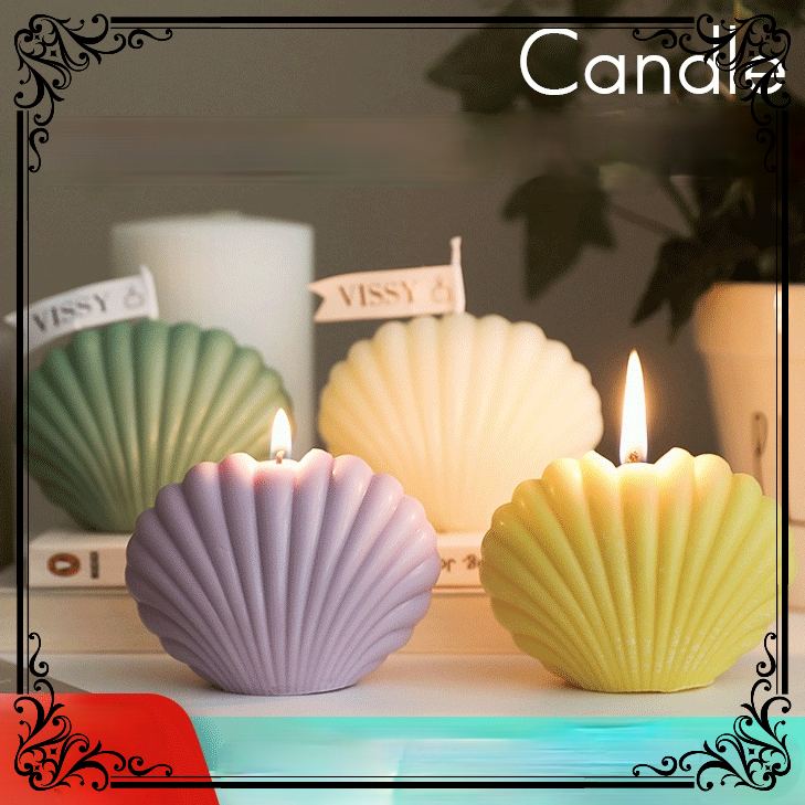 New Shell Candle Soy Wax Scented Candle Home Decor Fragrance Shell Candle Background Props Geometric Party Gifts