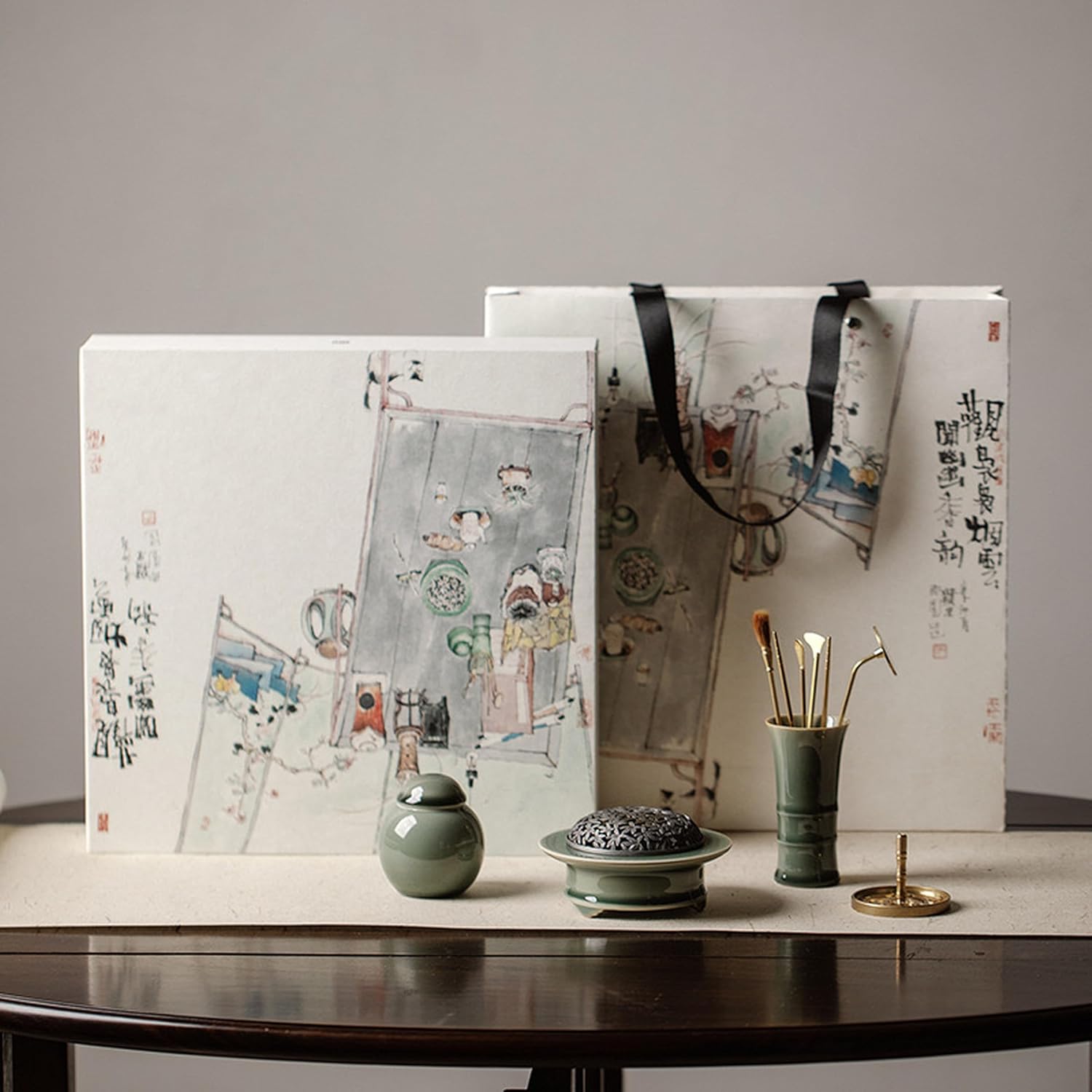 Complete Brass Incense Ceremony Kit 01